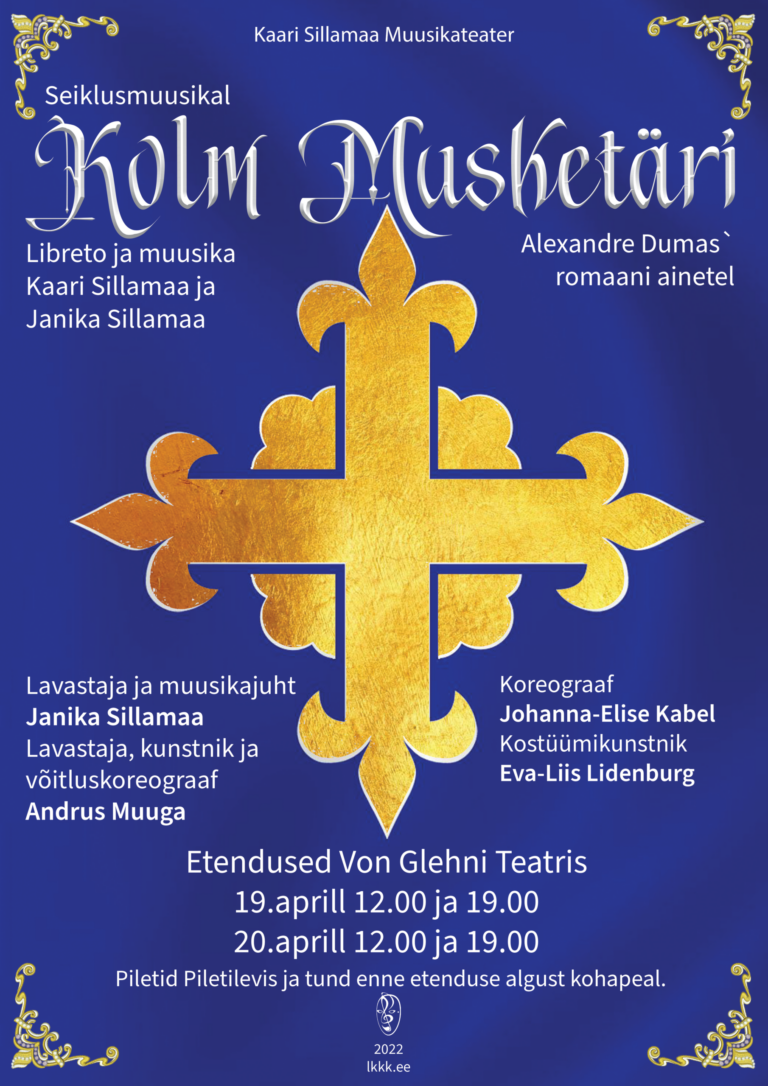 „Kolm Musketäri” seiklusmuusikal